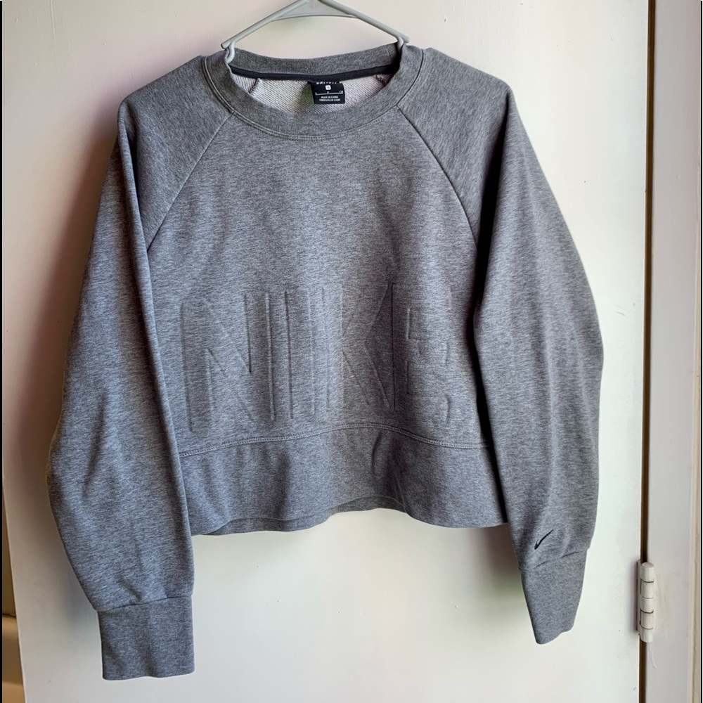Nike Cropped Grey Sweatshirt